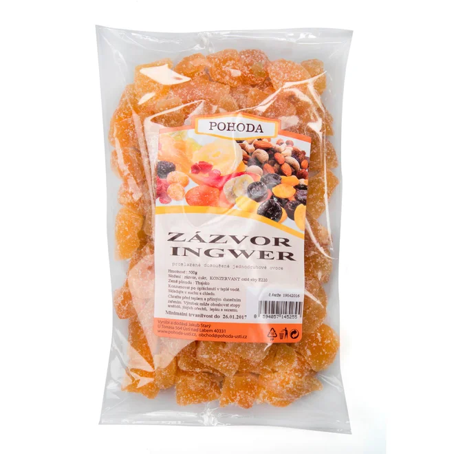 Zázvor kostky, 500 g
