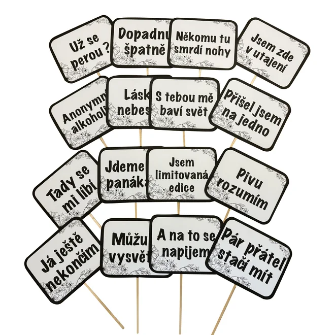 Černobílé (16 ks)