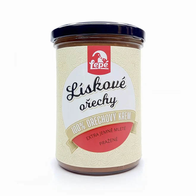 Lískové ořechy – 100% ořechový krém, 400 g