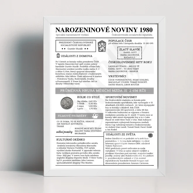 Narozeninové noviny 1980