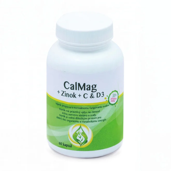 60 tbl. Doplnok výživy CALMAG+Zinok+C+D3 vitamín