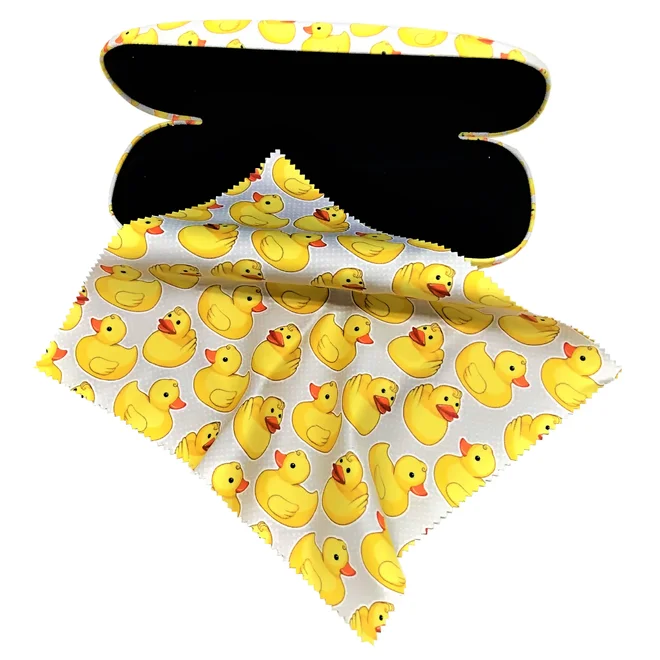 Pouzdro na brýle s utěrkou - Kačenky