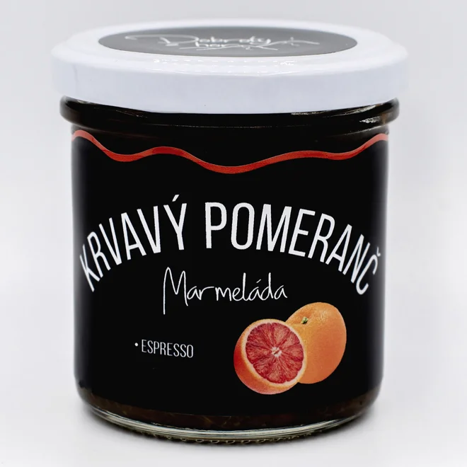 Originálny český džem (červený pomaranč - espresso)