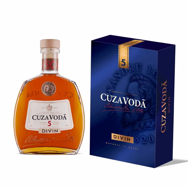 Brandy CUZA VODA Biografie VSOP 5Y s krabičkou