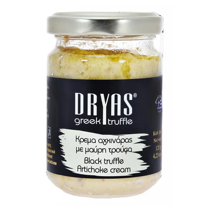 Krém z artyčoku s černými řeckými lanýži, 120 g