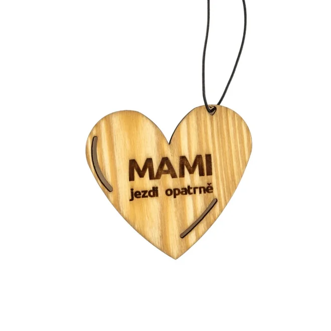Dřevůně do auta – Mami jezdi opatrně