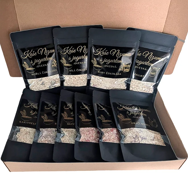 Degustační box mix - ovoce + čokoláda + jogurt (10 ks)