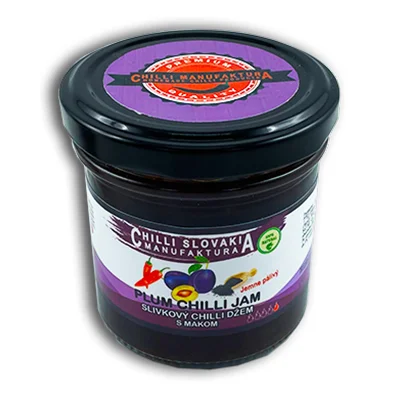 Chilli Jam švestkový s mákem, 150 g