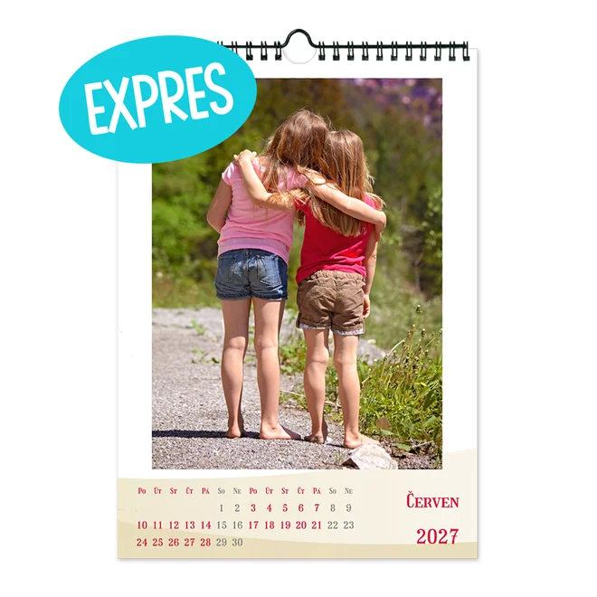 Nástenný fotokalendár 12 + 1 PRO (mesačný) - A4 (EXPRES)