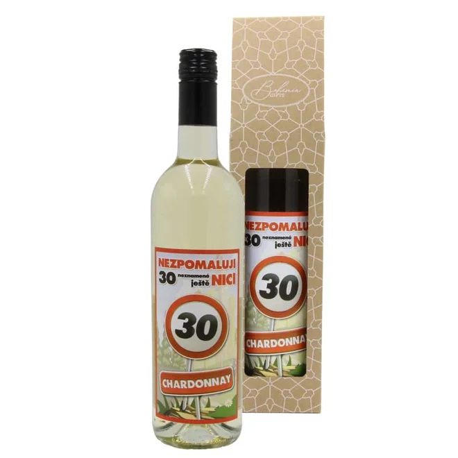 0,75 l Darčekové biele víno Chardonnay „Všetko najlepšie"