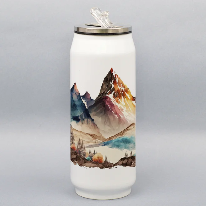 500 ml Turistická termoplechovka "Maľba 1"