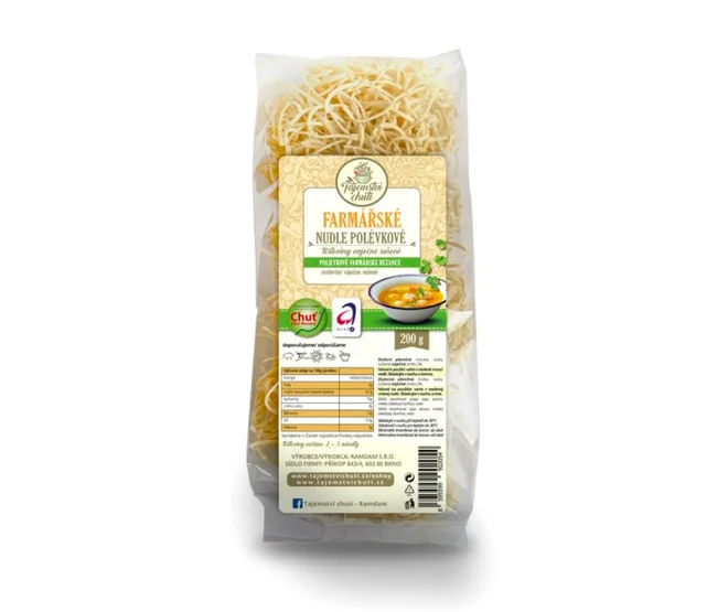 1x Farmářské nudle polévkové