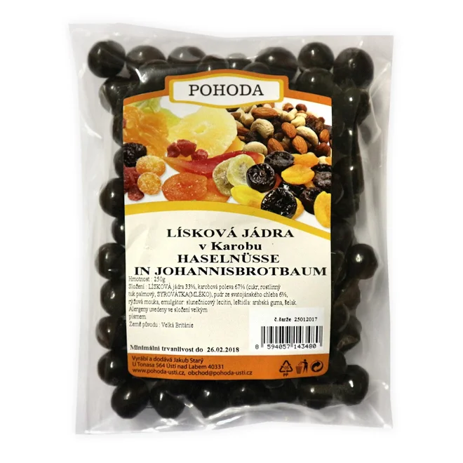 Lísková jádra v karobu - 250 g
