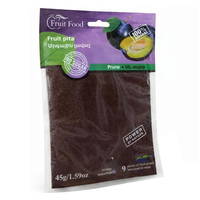 Ovocná placka Fruit Food – švestka, 45 g