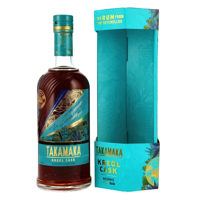 Dark Rum Kreol Cask Reserve Takamaka 40,3 % (0,7 l) v dárkové krabičce