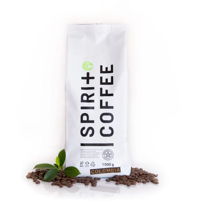 BIO Zrnková káva Spirit Coffee "Colombia Excelso Sol Naciente Organic"
