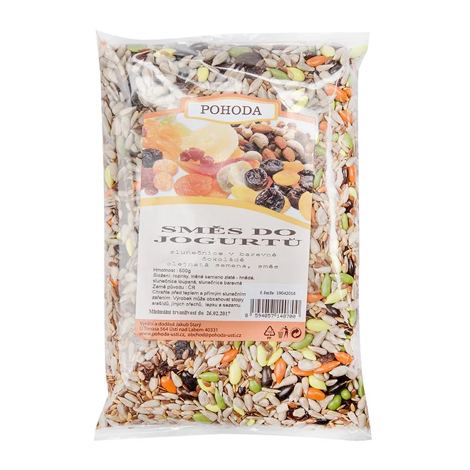 Směs se slunečnicí v barevné čokoládě, 500 g