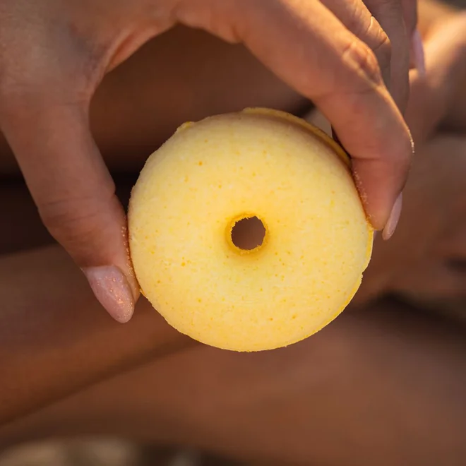 Šumivý donut do vany - citrón