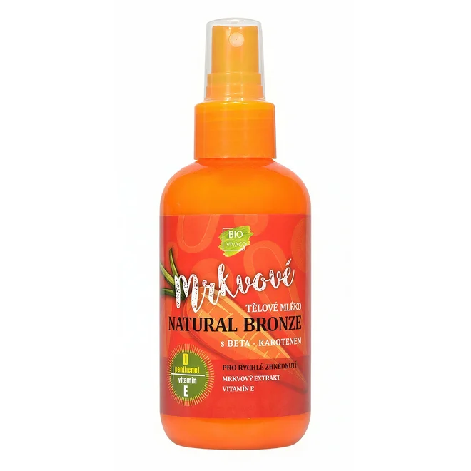 Přírodní tělové mléko s mrkvovým extraktem, 150 ml