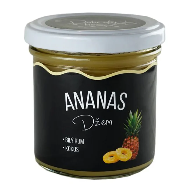 Originálny český džem (ananás - biely rum, kokos)