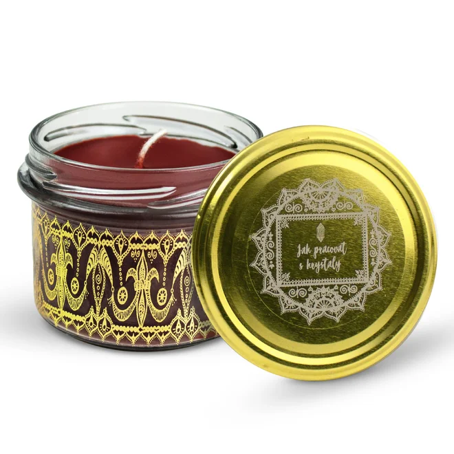 Vonná sójová svíčka 180 ml - Jablko se skořicí