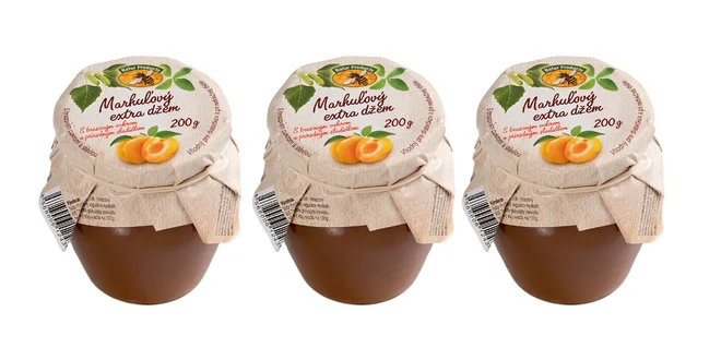 3 x 200 g Džem s brezovým cukrom a stéviou (marhuľový)