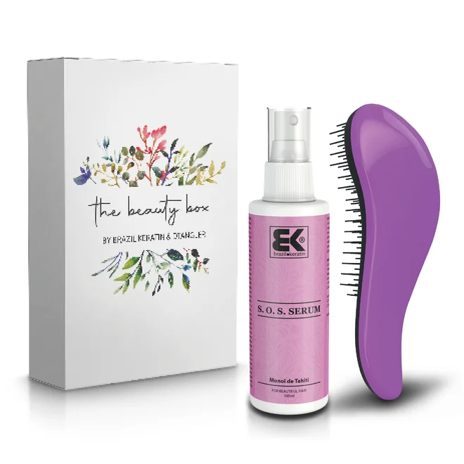 Beauty box – S. O. S. sérum + kartáč Dtangler Purple