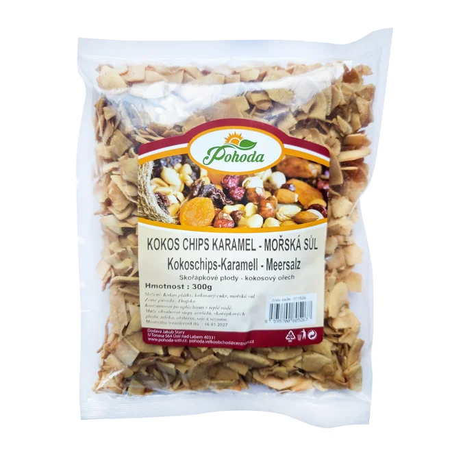 Kokos chips karamel -mořská sůl, 300 g