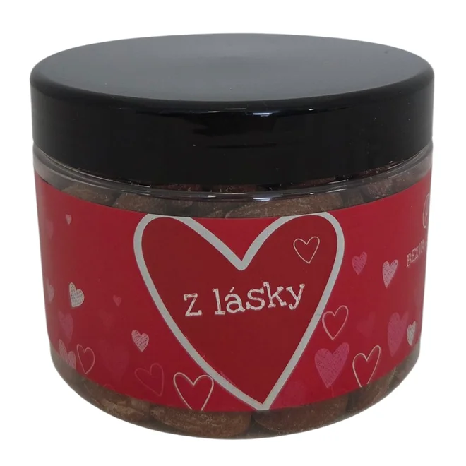 Dóza z lásky s mandlemi s uzenou příchutí