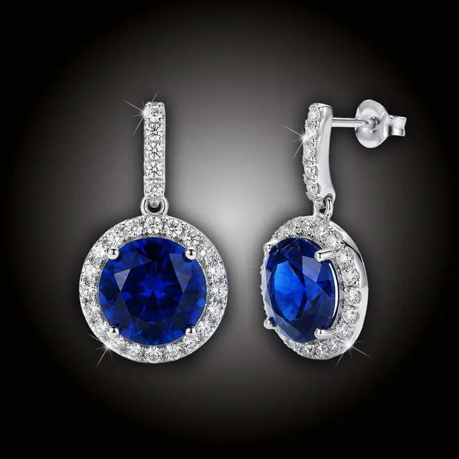 Náušnice Brillance Rafaella Royal Blue