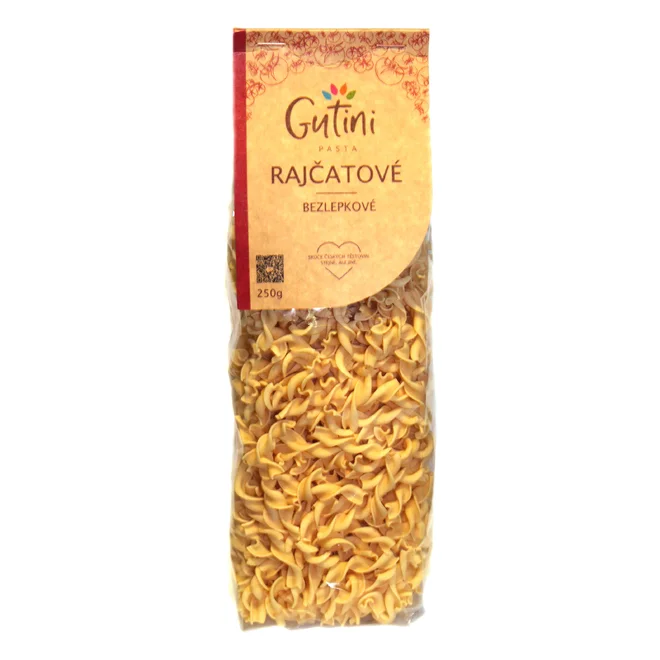 Rajčatové těstoviny bez lepku a kukuřičné mouky (250 g)