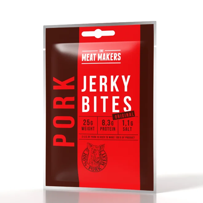 25 g Sušené mäso "MM Jerky PORK BITES"