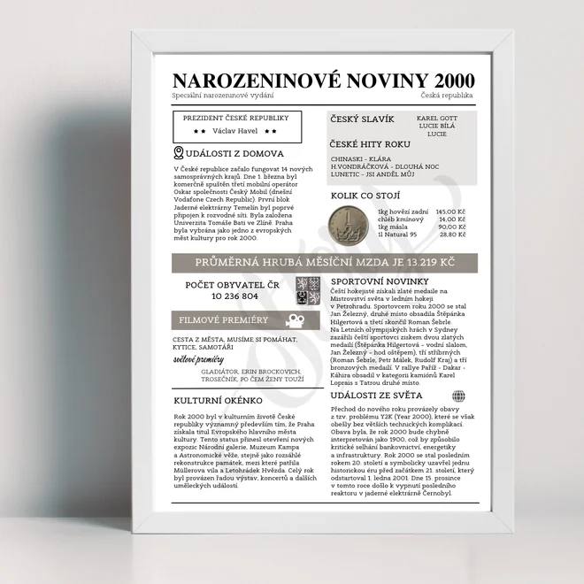 Narozeninové noviny 2000