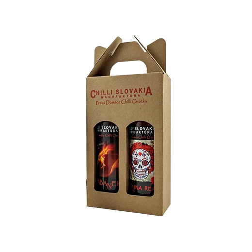 2-dielne Darčekové DUO balenie chilli omáčok (EXTRA hot pálivé / hnedé balenie) (2 x 100 ml)