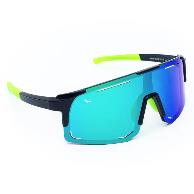 Černé polarizační brýle Kašmir Sport Sunset Polarized 2.0 SSP2 - skla modro-zelená zrcadlová