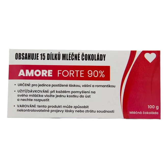 100 g Mliečna čokoláda "Amore Forte"
