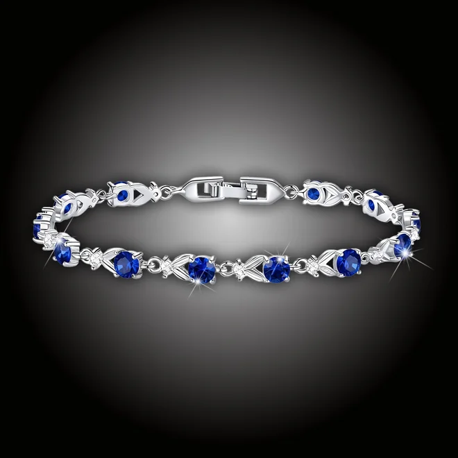 Náramek Adrianna Royal Blue s třpytivými krystaly