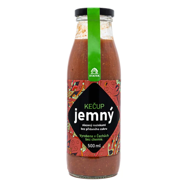 Kečup jemný bez rafinovaného cukru, 500 ml