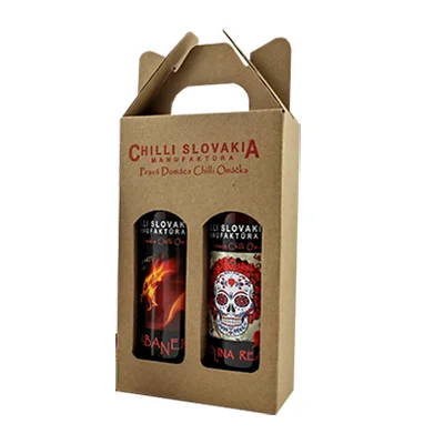 2dílné dárkové balení chilli omáček (extra pálivé / hnědé balení)