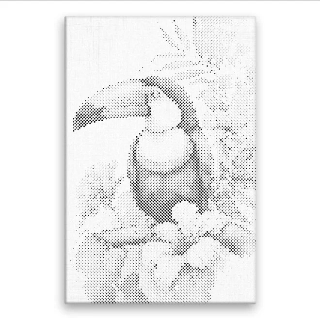 Tukan na větvi 40 × 60 cm