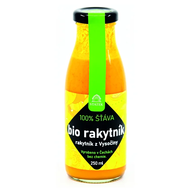 100% šťáva z rakytníku, 250 ml