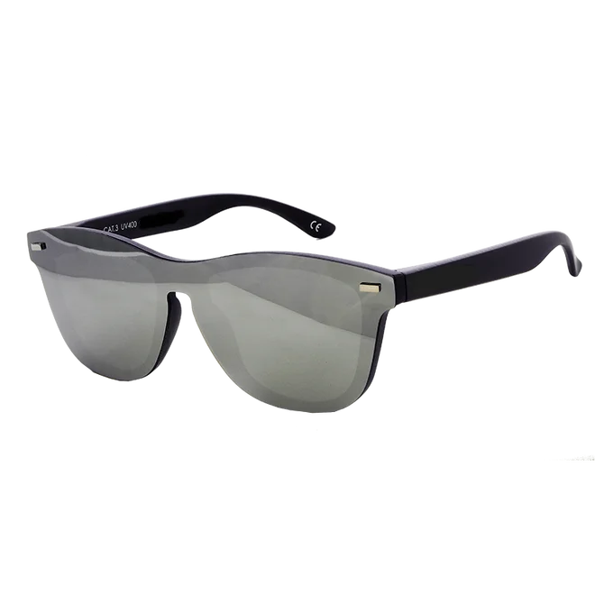 MyRoad® 1+1 Brýle FASHION polarizační REVO celosklo stříbrné + fialové + 2x čistící pouzdro