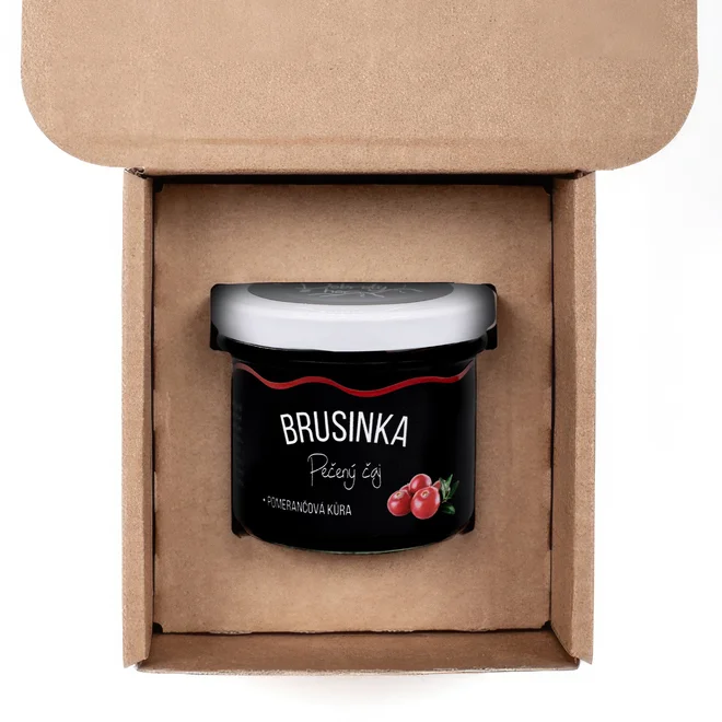 125 g Pečený čaj českej výroby (brusnica s pomarančovou kôrou)