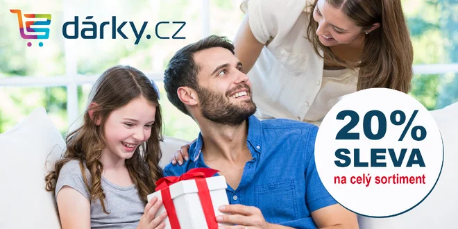 20% sleva na celý sortiment e-shopu darky.cz