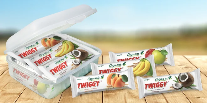 České müsli tyčinky Twiggy v bio kvalitě