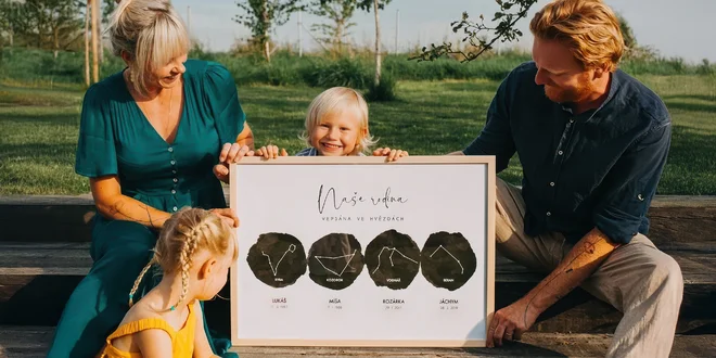 Hvězdná mapa či fáze měsíce vašeho životního okamžiku