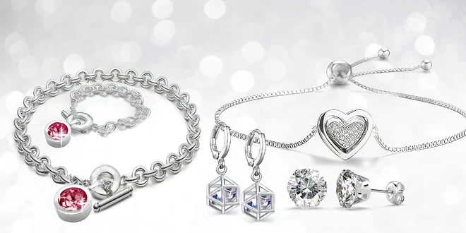 Ocelové šperky s krystaly Swarovski Elements