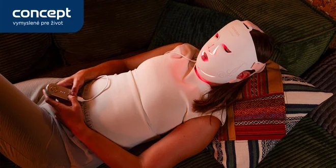 Domáce fototerapeutické ošetrenie: ergonomická silikónová LED maska 3 režimami