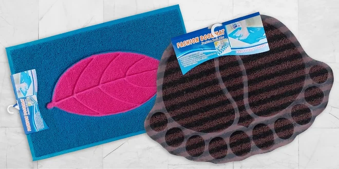 Koupelnové předložky a rohožky před dveře z eko PVC
