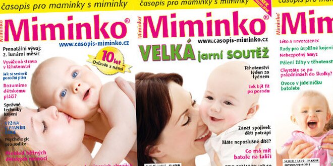 Roční předplatné časopisu Miminko 2012/2013 s dárkem